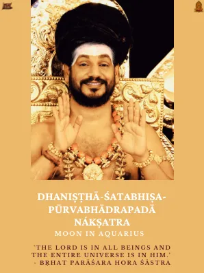 Dhanista-Satabhisa Purvabhadrapada Naksatras - Moon in Aquarius - Portuguese